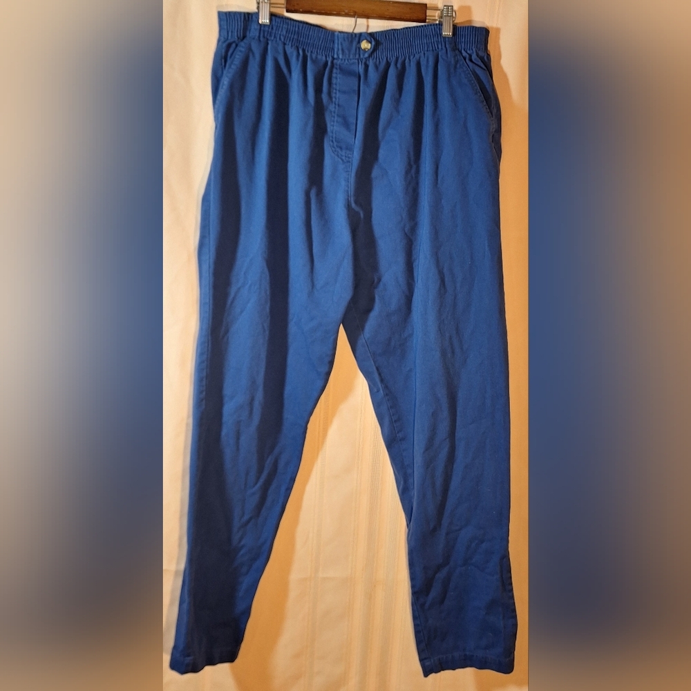 WILLOW LANE Blue Pull-on Pants